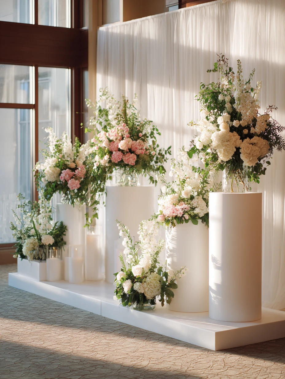 Minimalist Sculptural Floral Installation