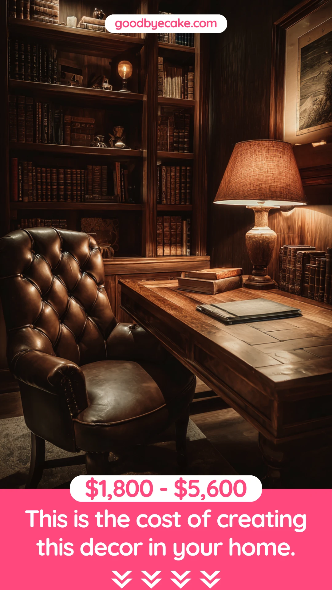 Dark Academia Home Office