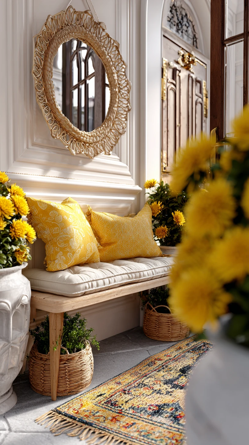 Classic Floral Porch Entry
