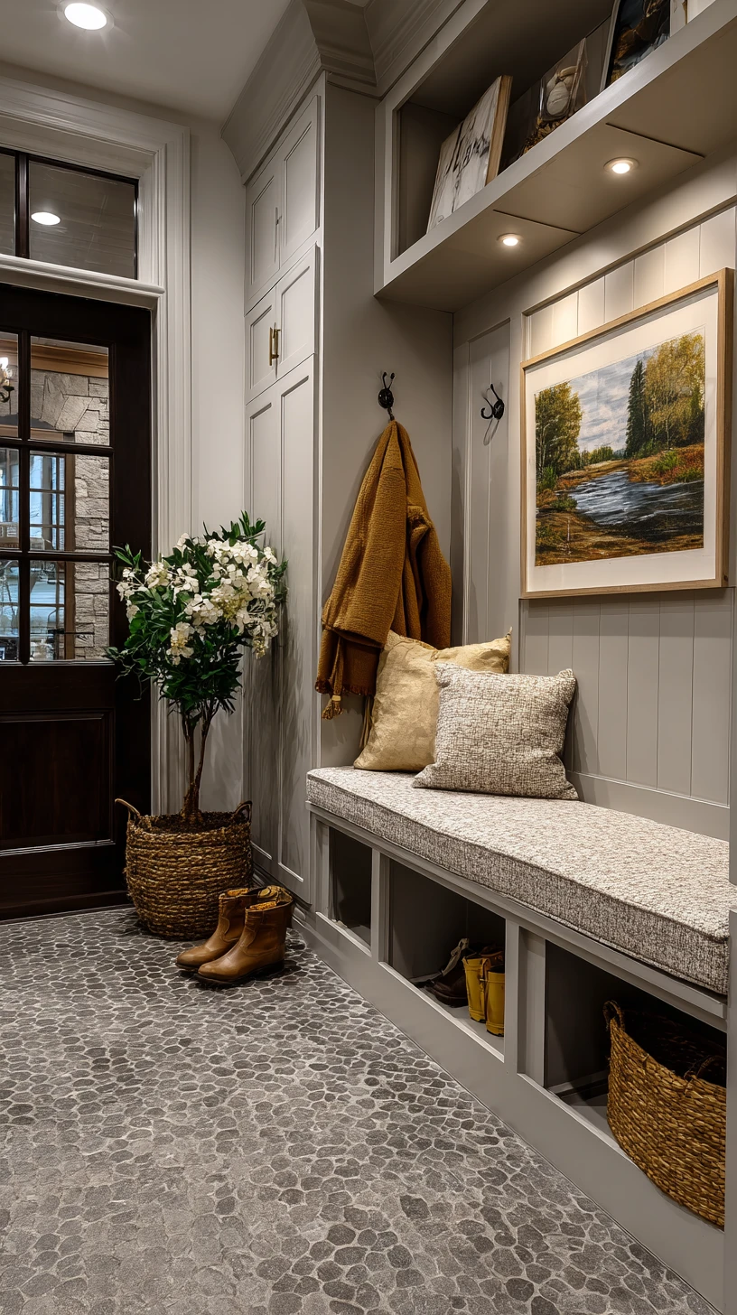 Practical & Cozy Mudroom Entry