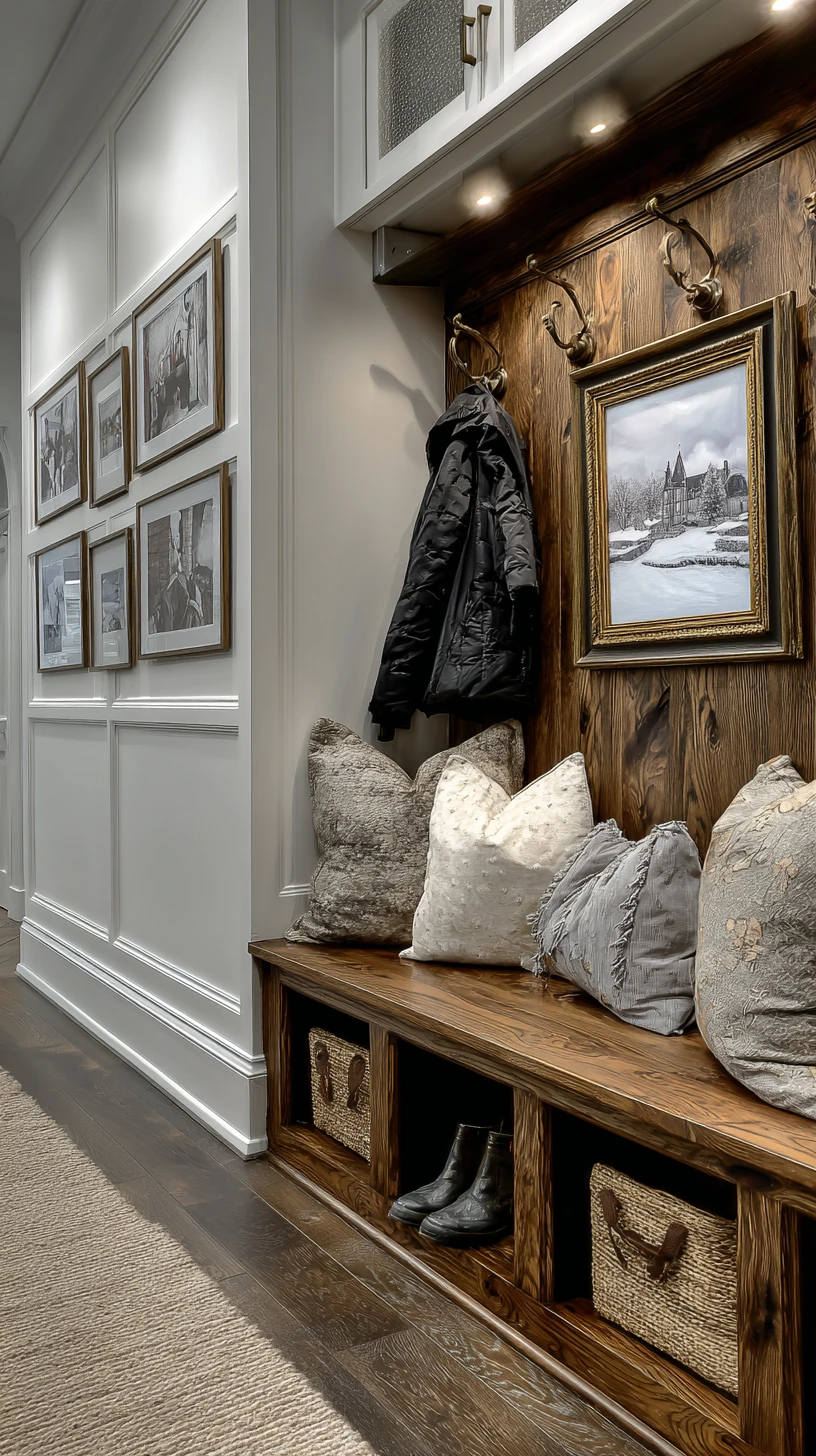 Rustic & Refined Entryway