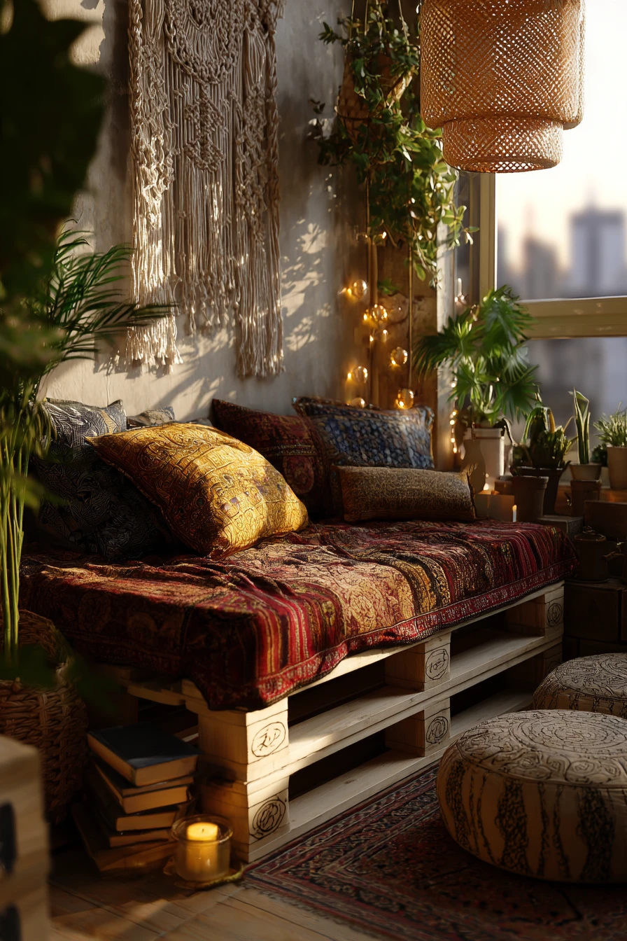 Cozy Pallet Daybed Corner