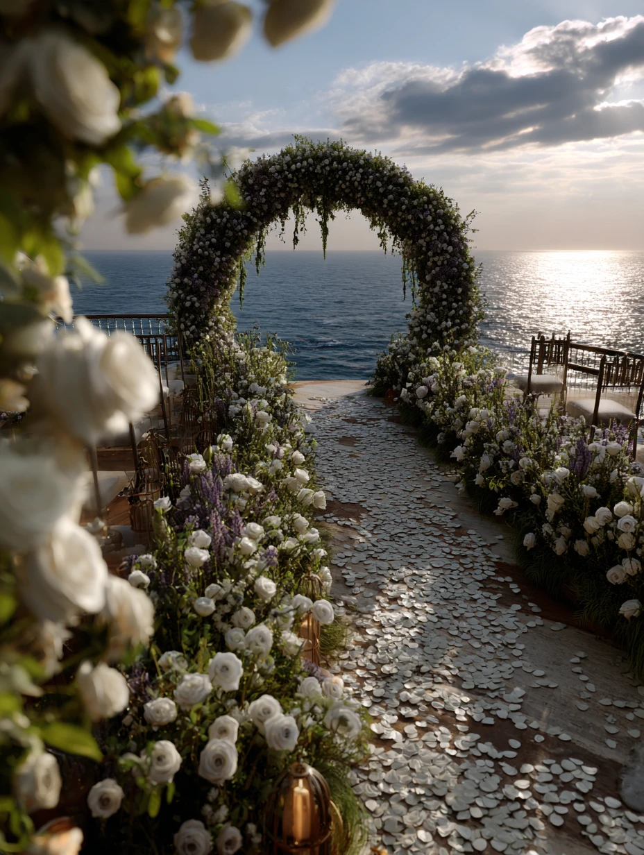 Ocean View Floral Arch
