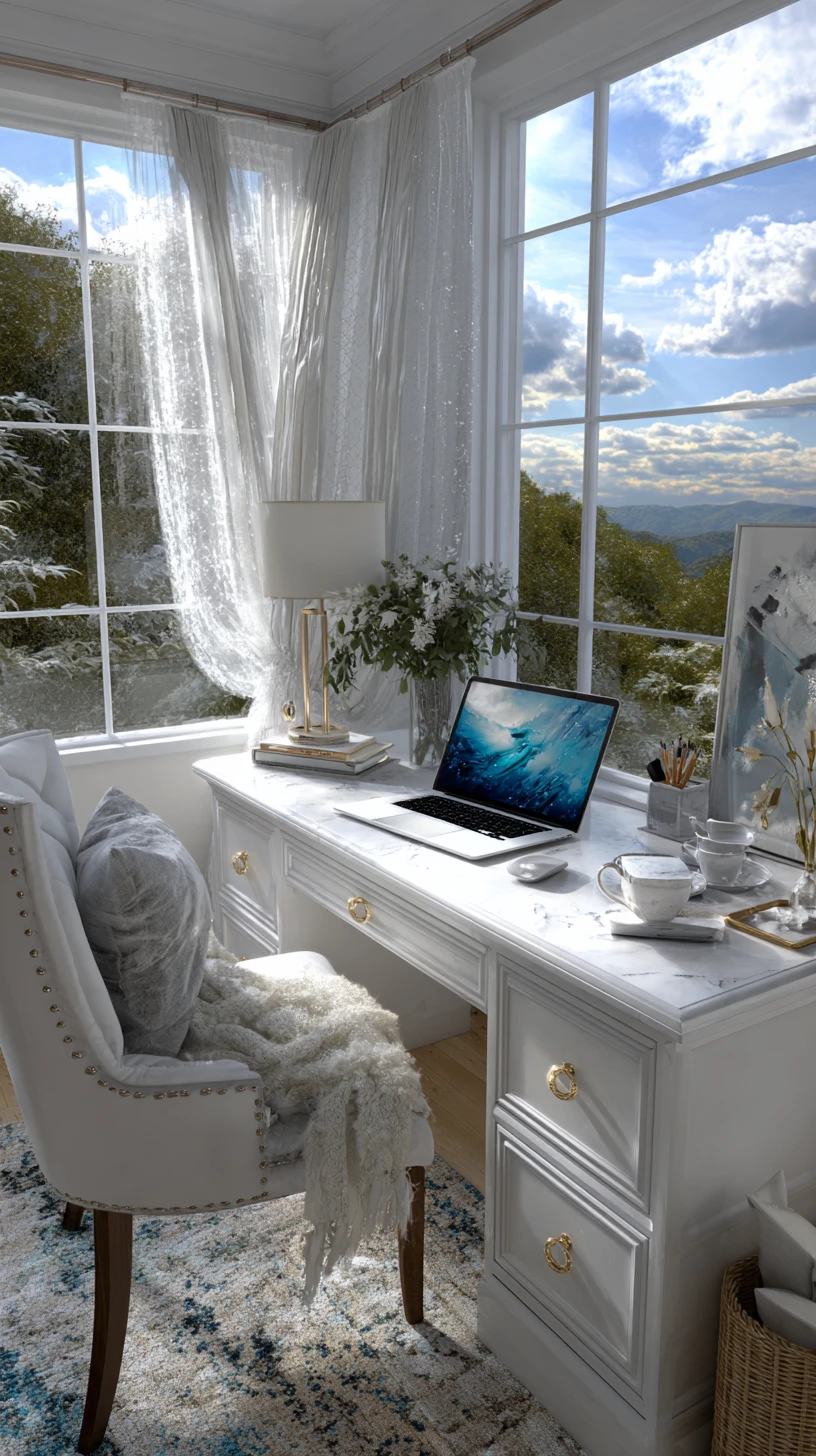 Luxe Marble & Mountain View