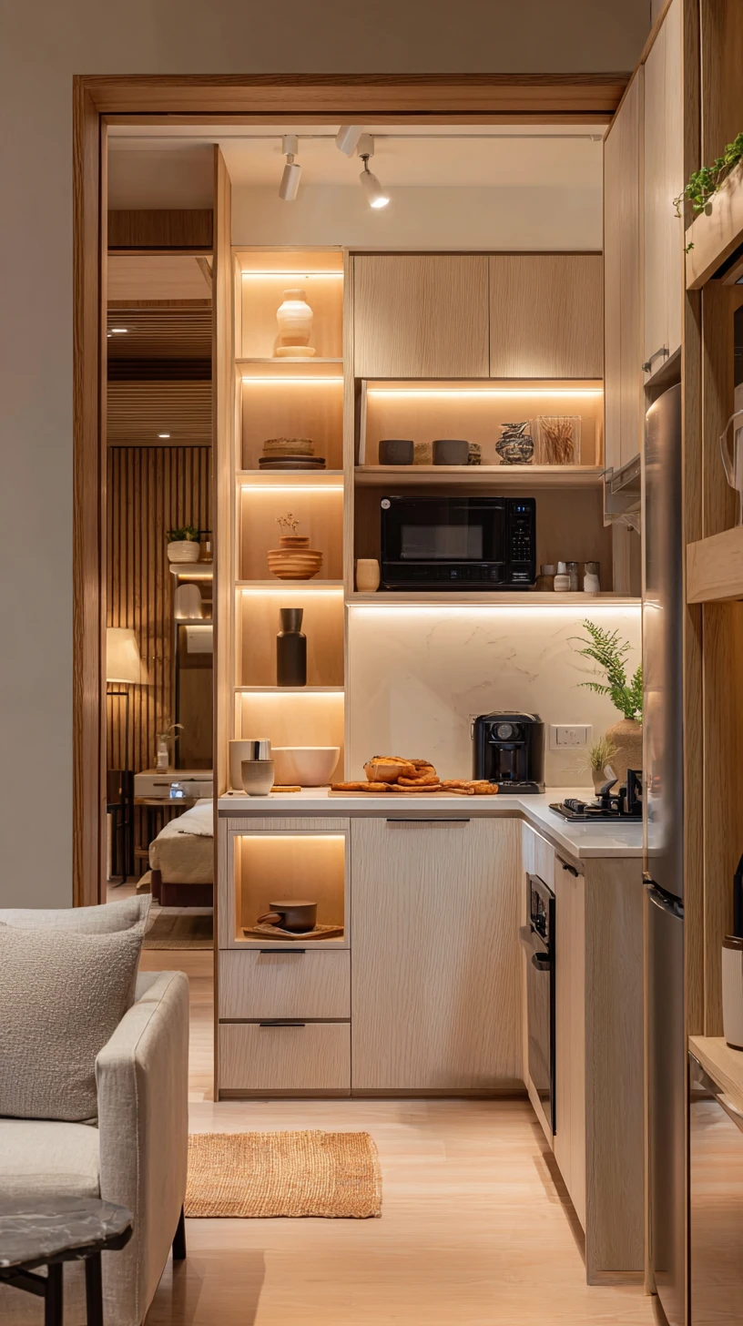 Minimalist Japandi Kitchenette