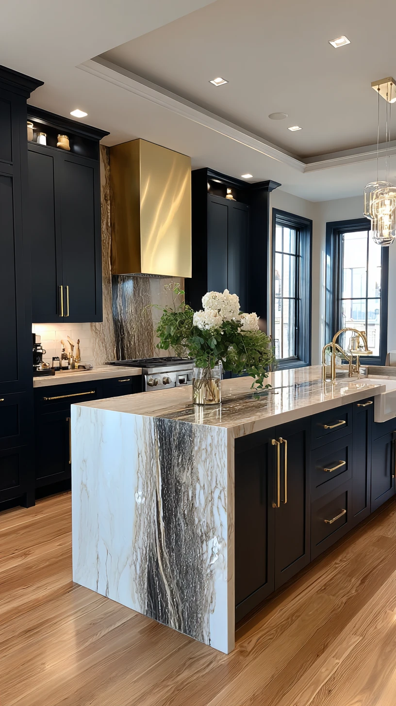 Moody & Modern: Black, Marble, and Gold