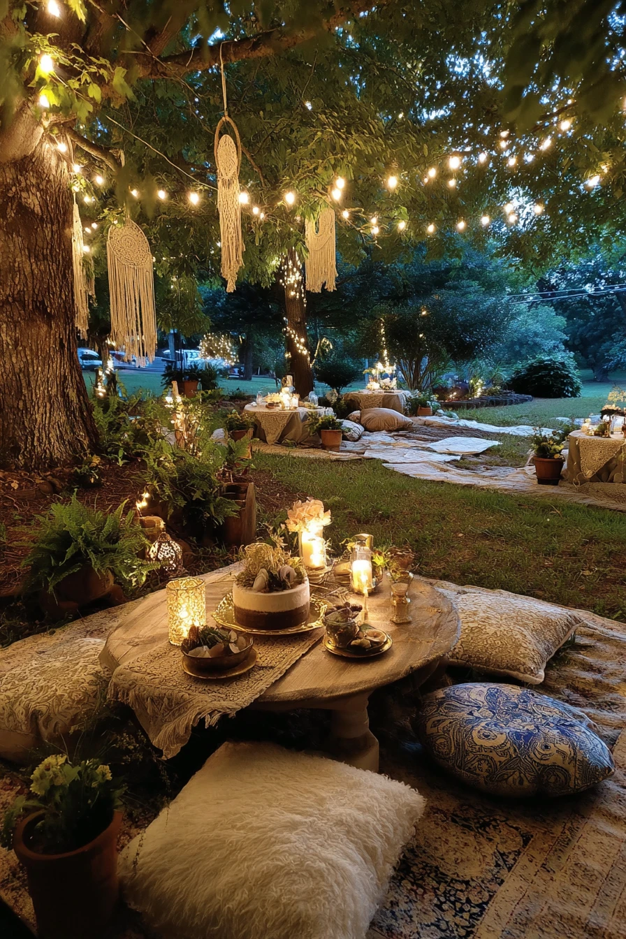 Boho Chic Night Picnic