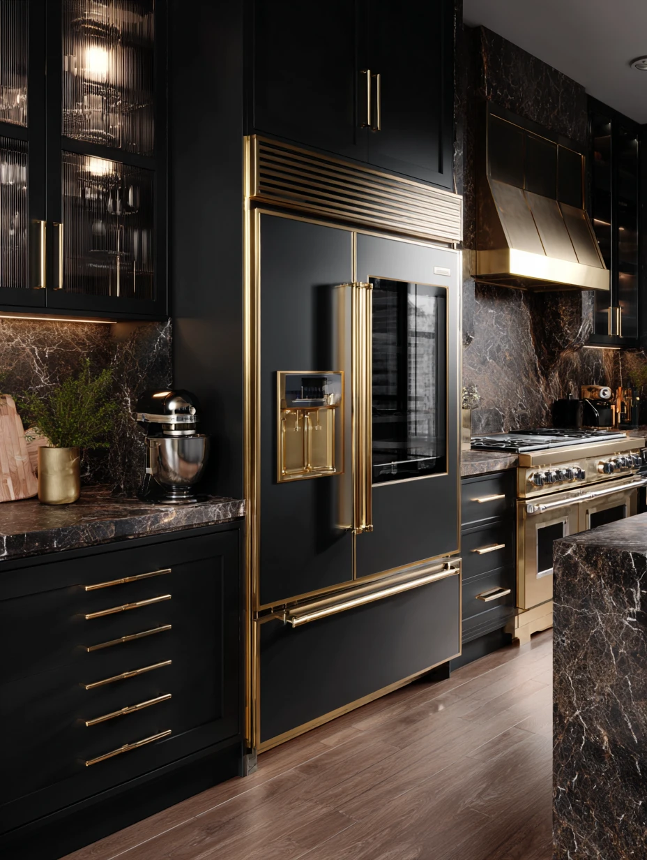 Dramatic Black & Gold Statement