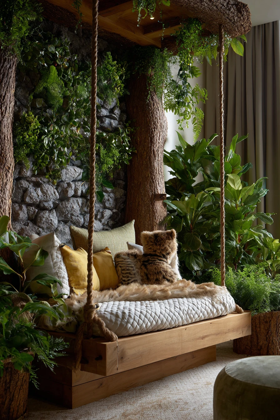 Jungle Canopy Swing Bed
