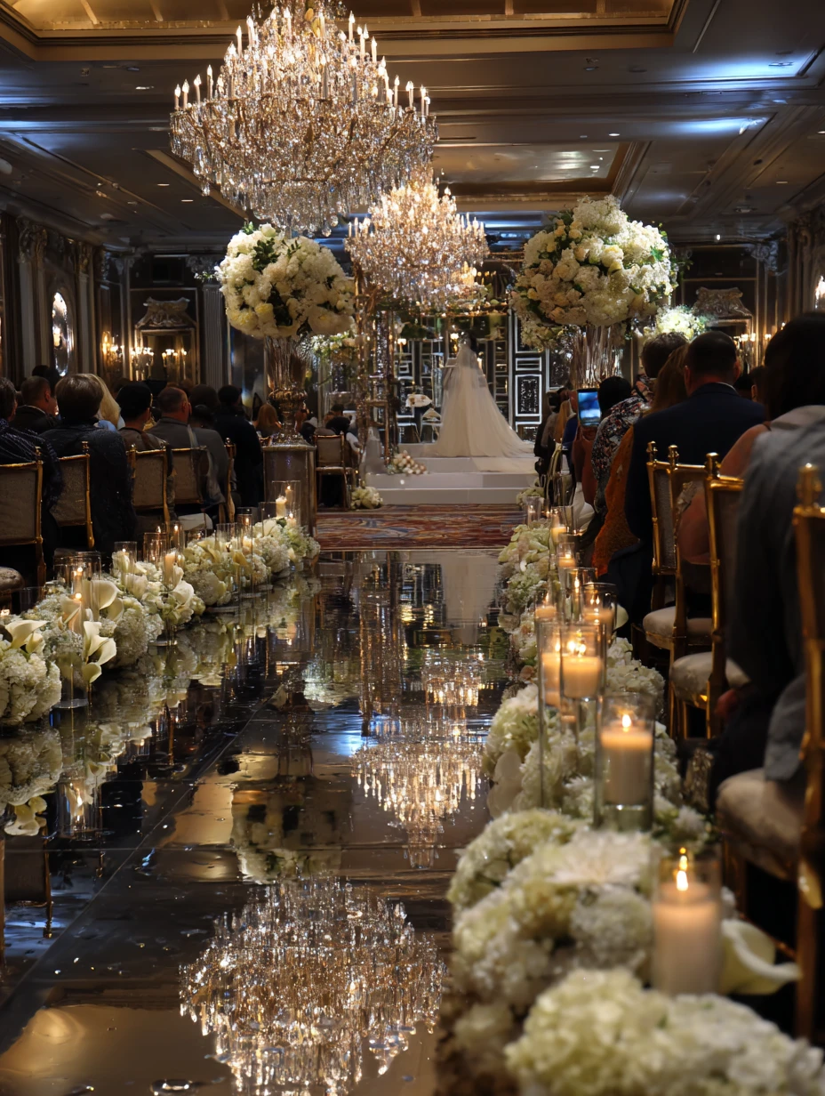 Glamorous Mirrored Aisle