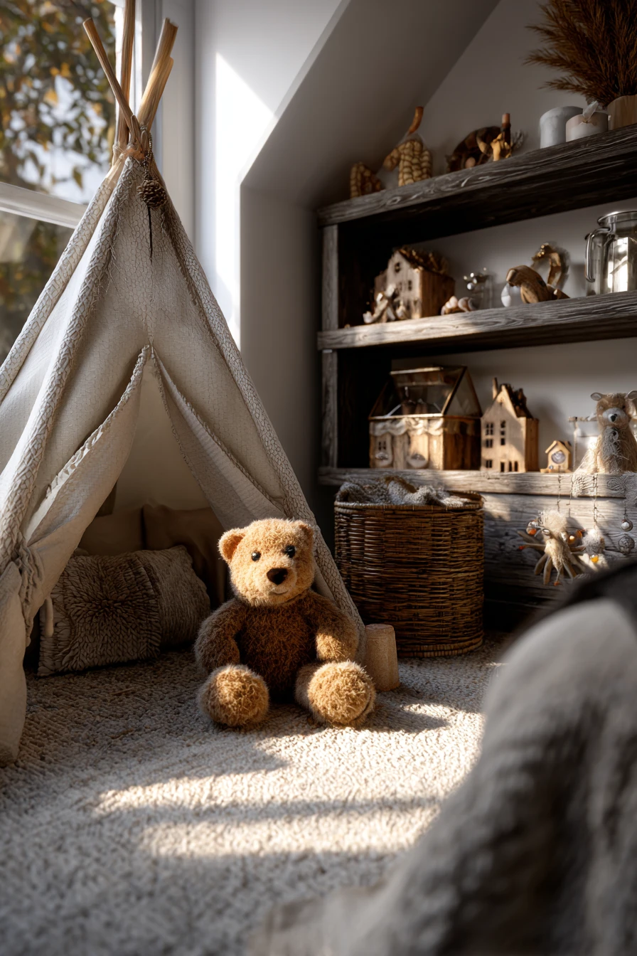 Attic Play Nook with Teepee