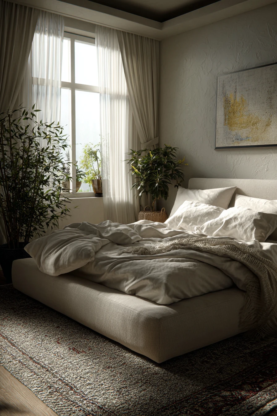 Serene Linen Bedroom
