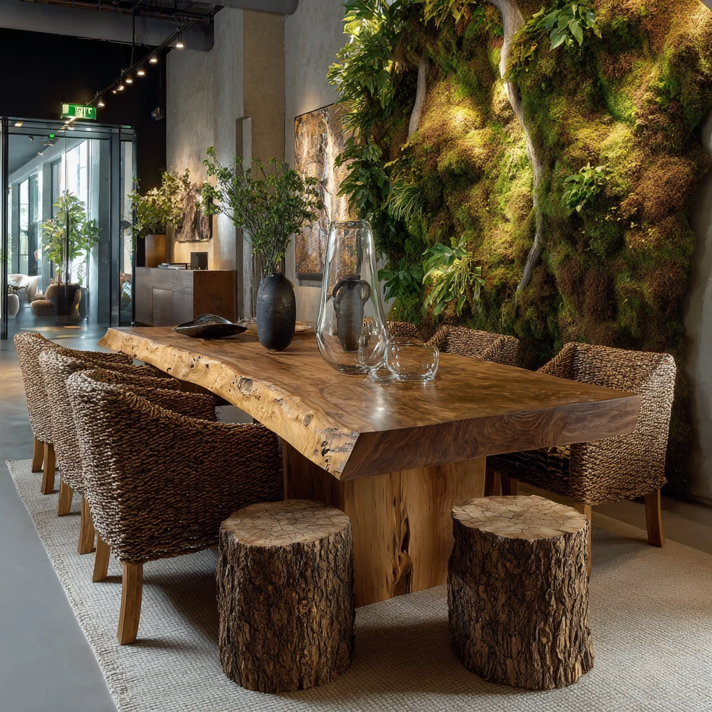 Branblog 75180 A nature inspired dining room with a large woo 7ea279c3 8a48 43f2 aee8 af54982dc114 1