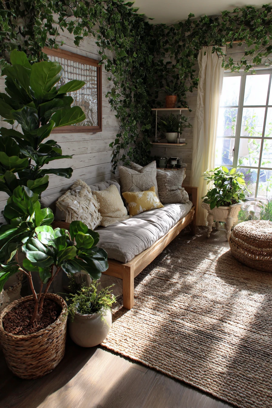 Sunlit Botanical Jungle