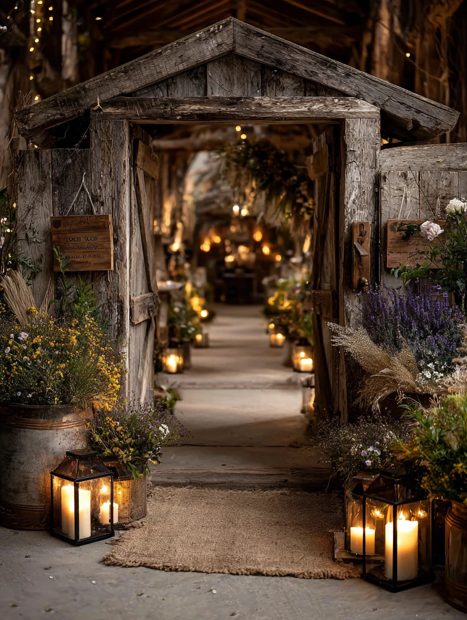 Rustic Barn Entrance