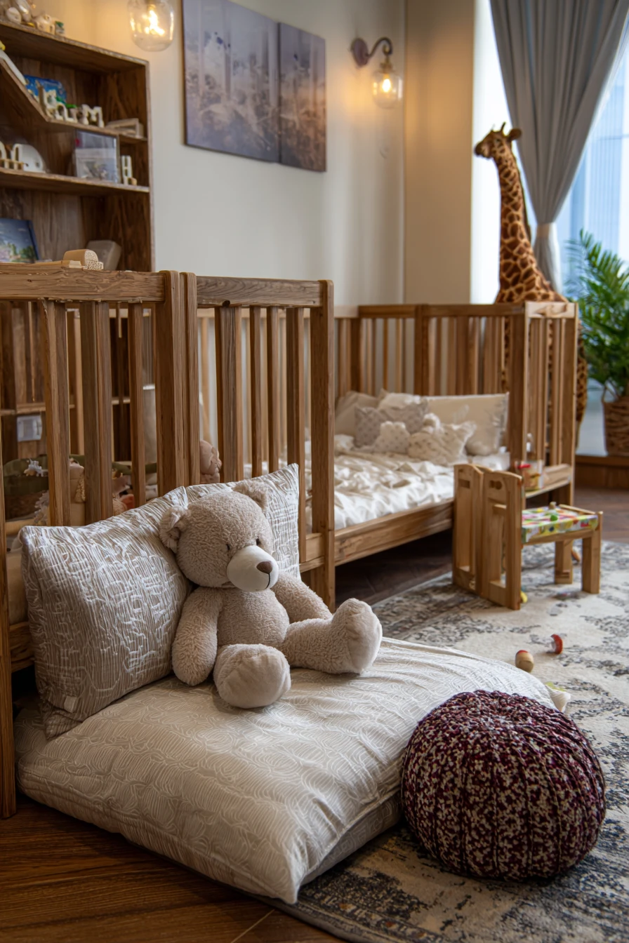 Twin Nursery with Montessori Floor Area