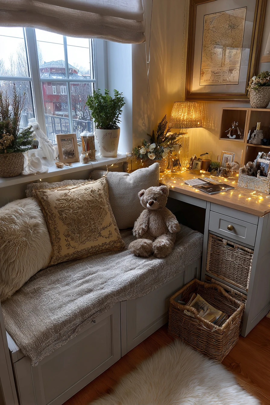 Cozy Window Seat Desk