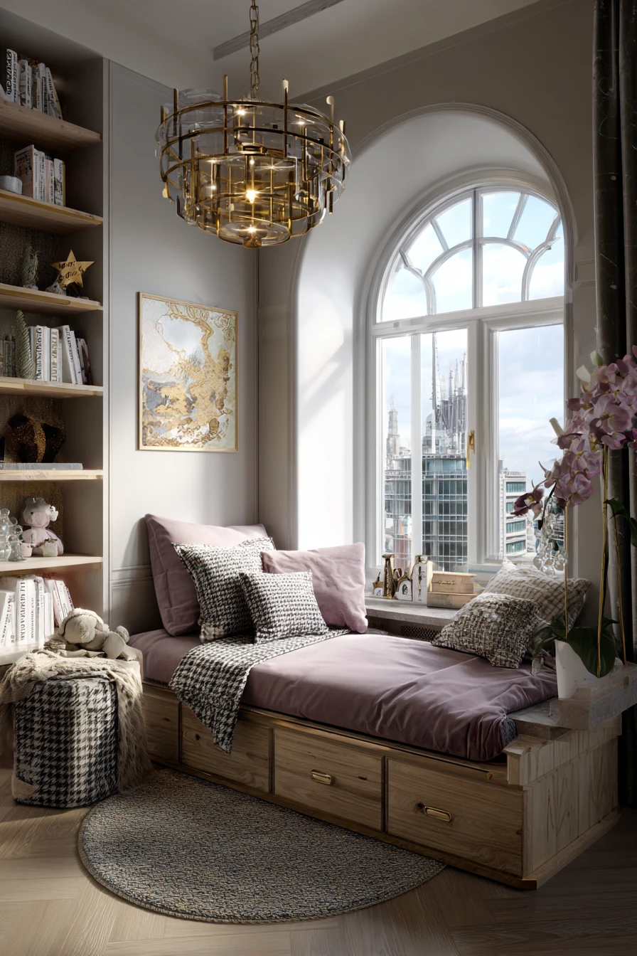 Luxurious Arched Window Daybed