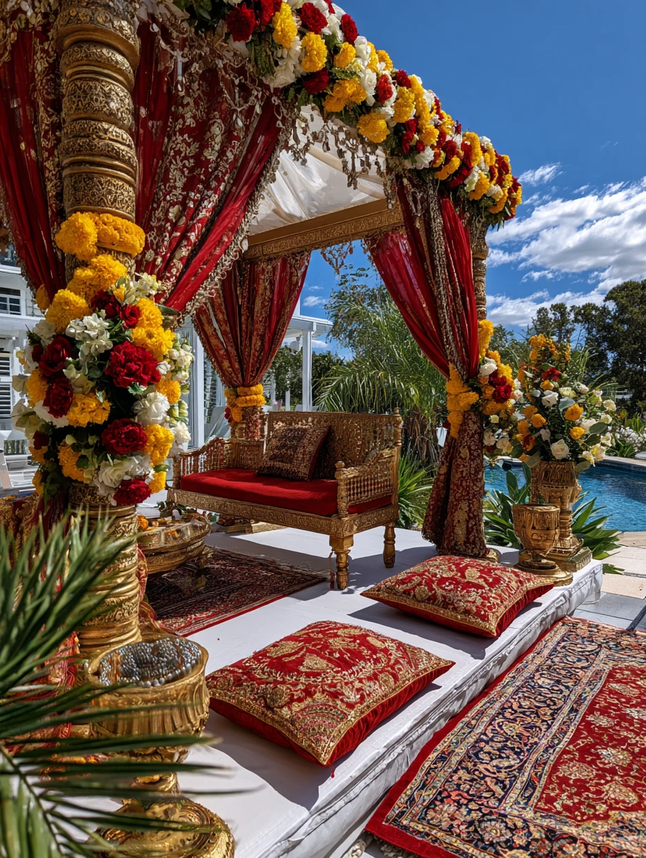 Vibrant Traditional Mandap