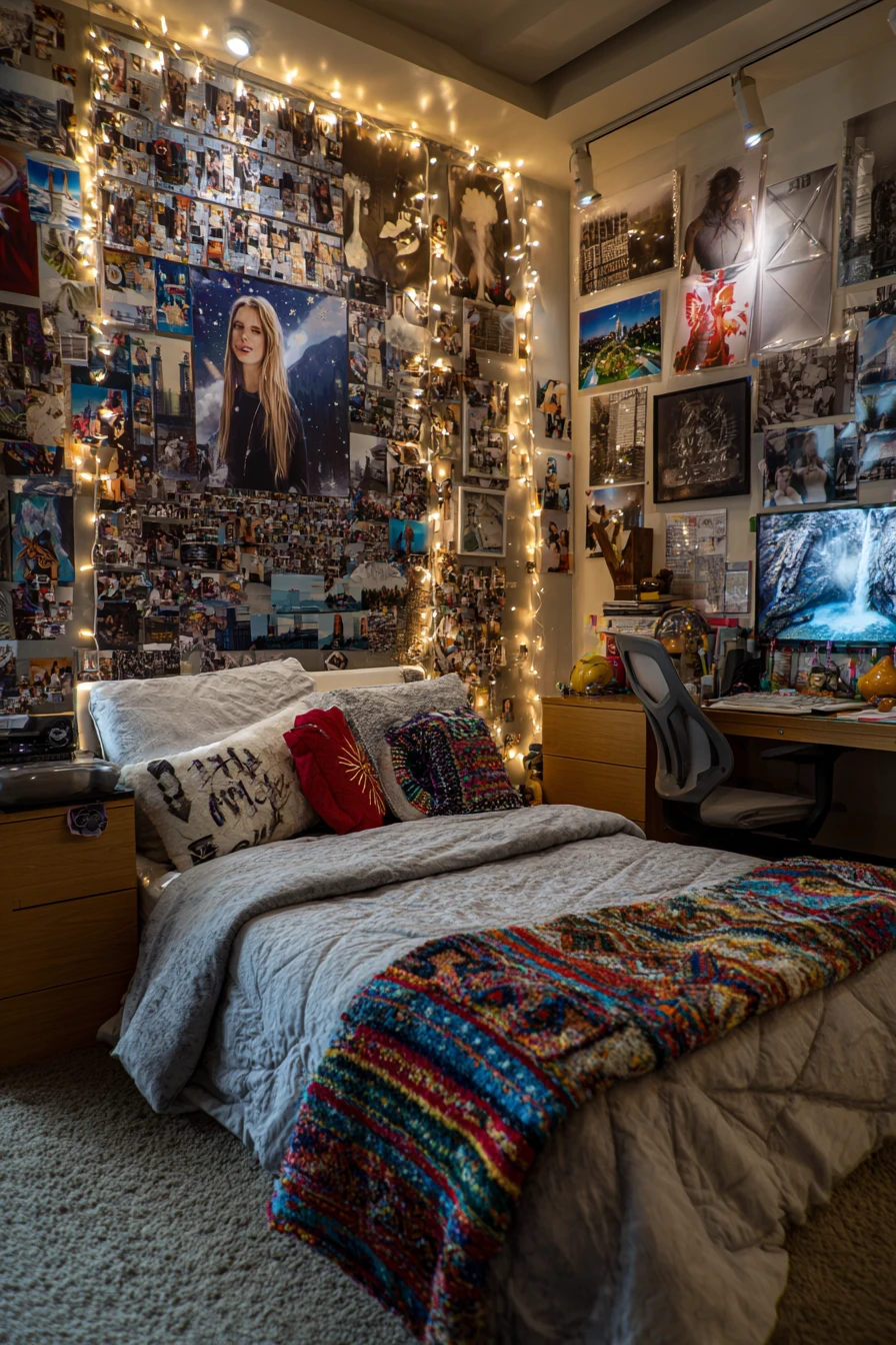 DIY Photo Wall Bedroom