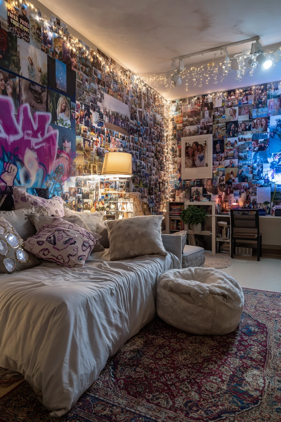 Cozy Photo-Wall Chill Zone
