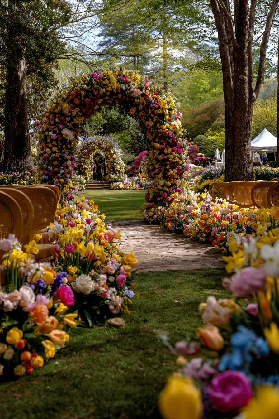 Vibrant Garden Archway