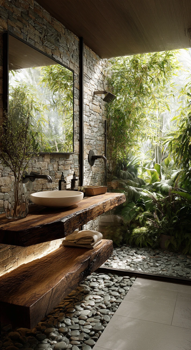 Indoor-Outdoor Jungle Spa