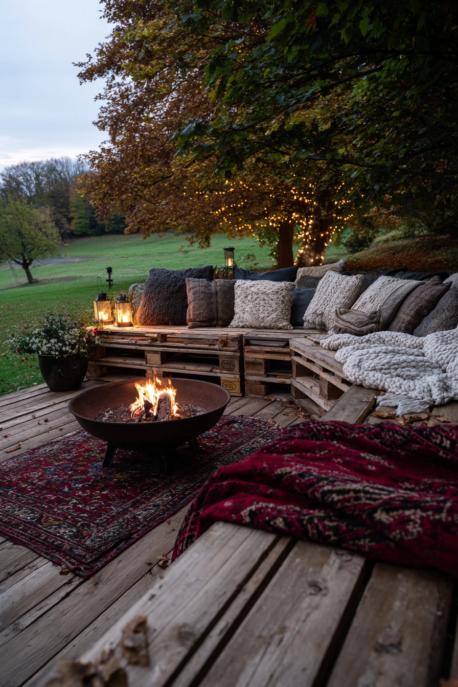 Autumnal Fire Bowl Seating