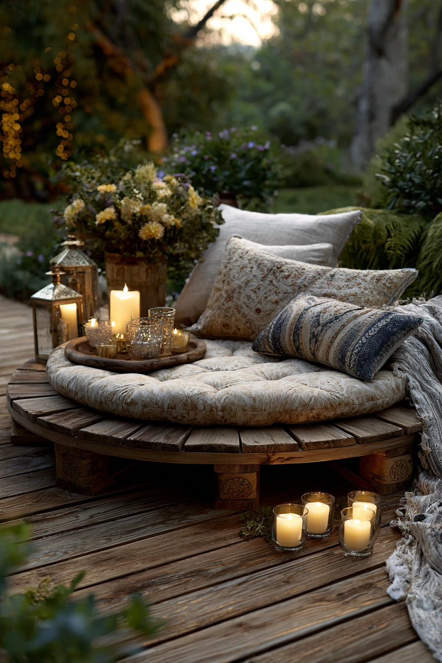 Romantic Boho Round Daybed