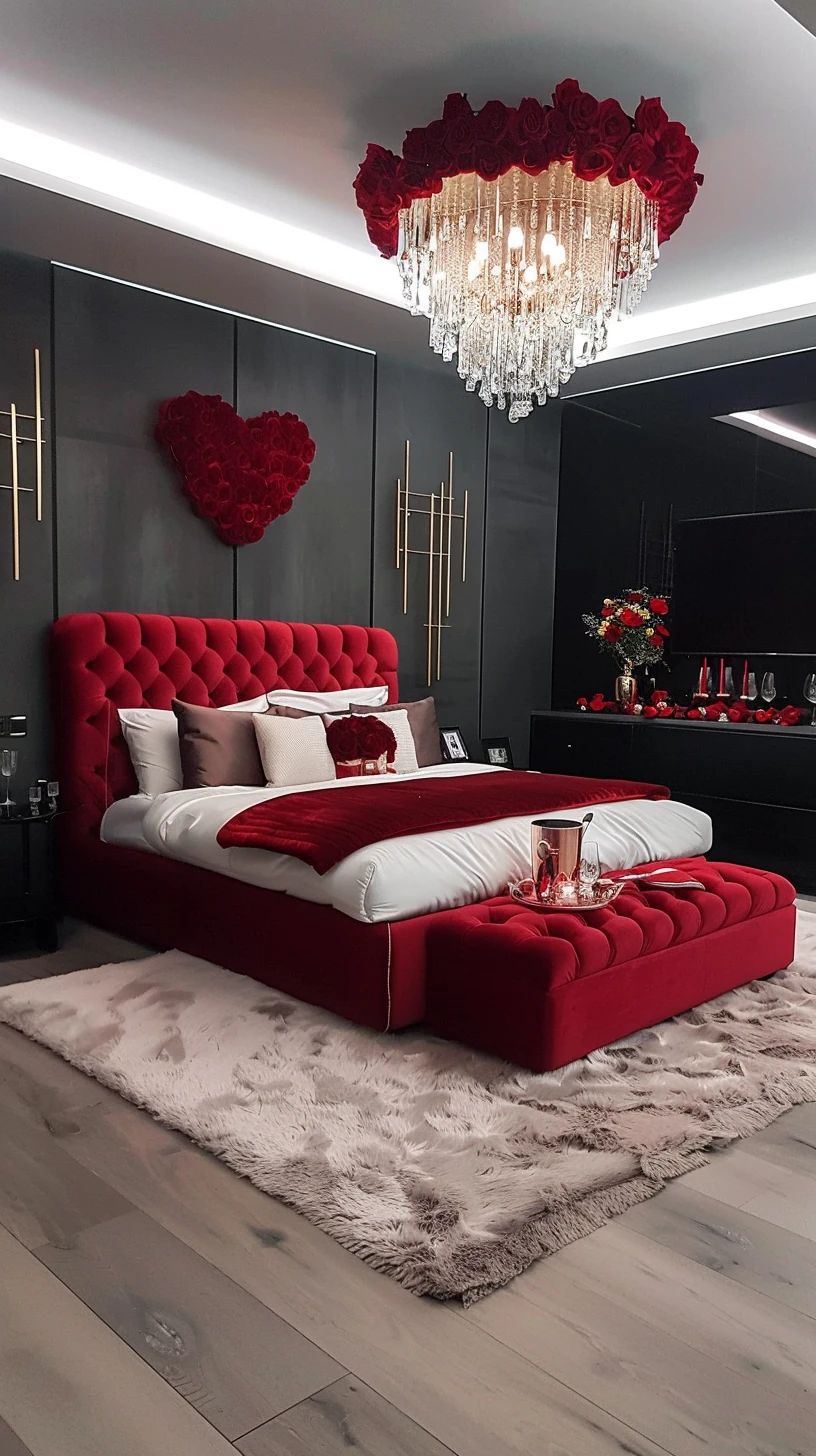 Luxurious Red & Black