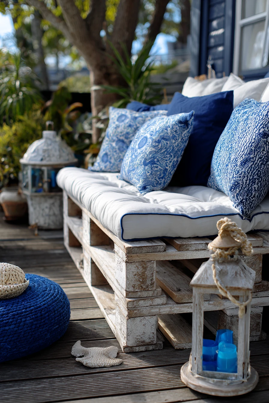 Chic Rooftop Pallet Lounge