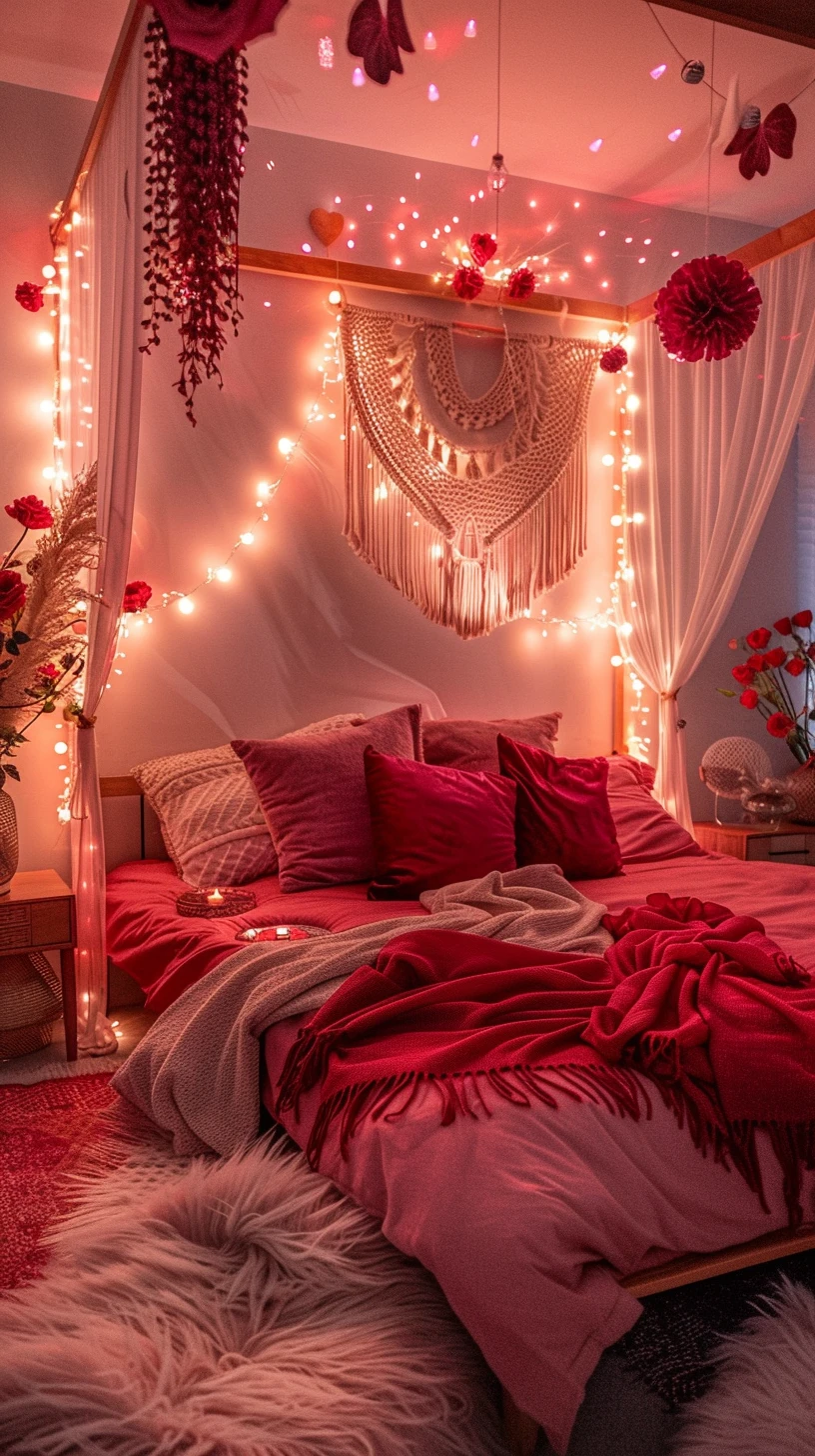 Rich Red Boho Canopy