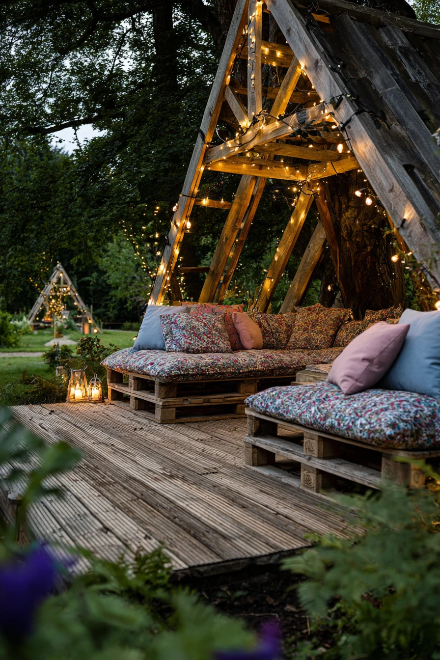Enchanting Pallet A-Frame Hideaway