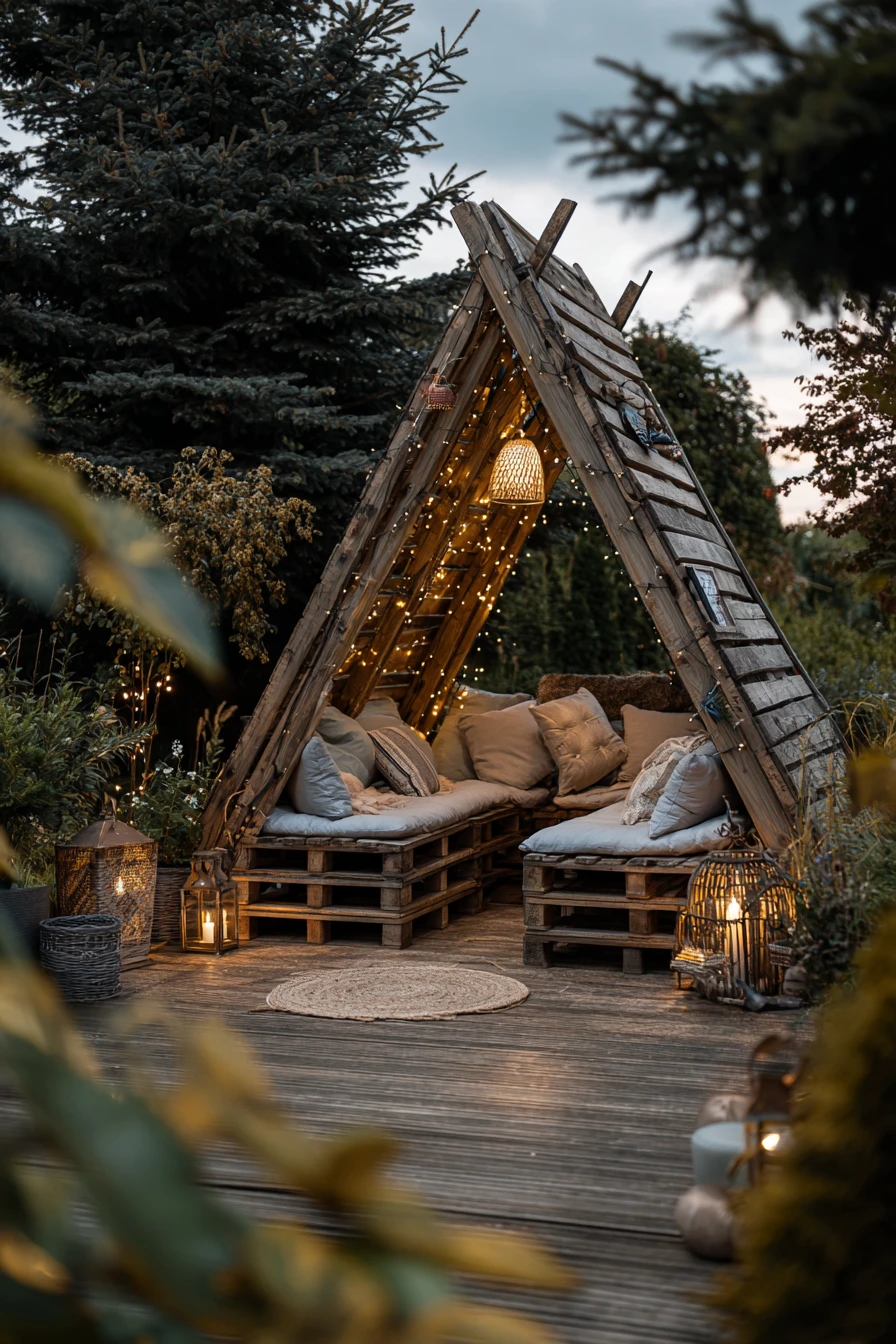 Pergola Pallet Sectional