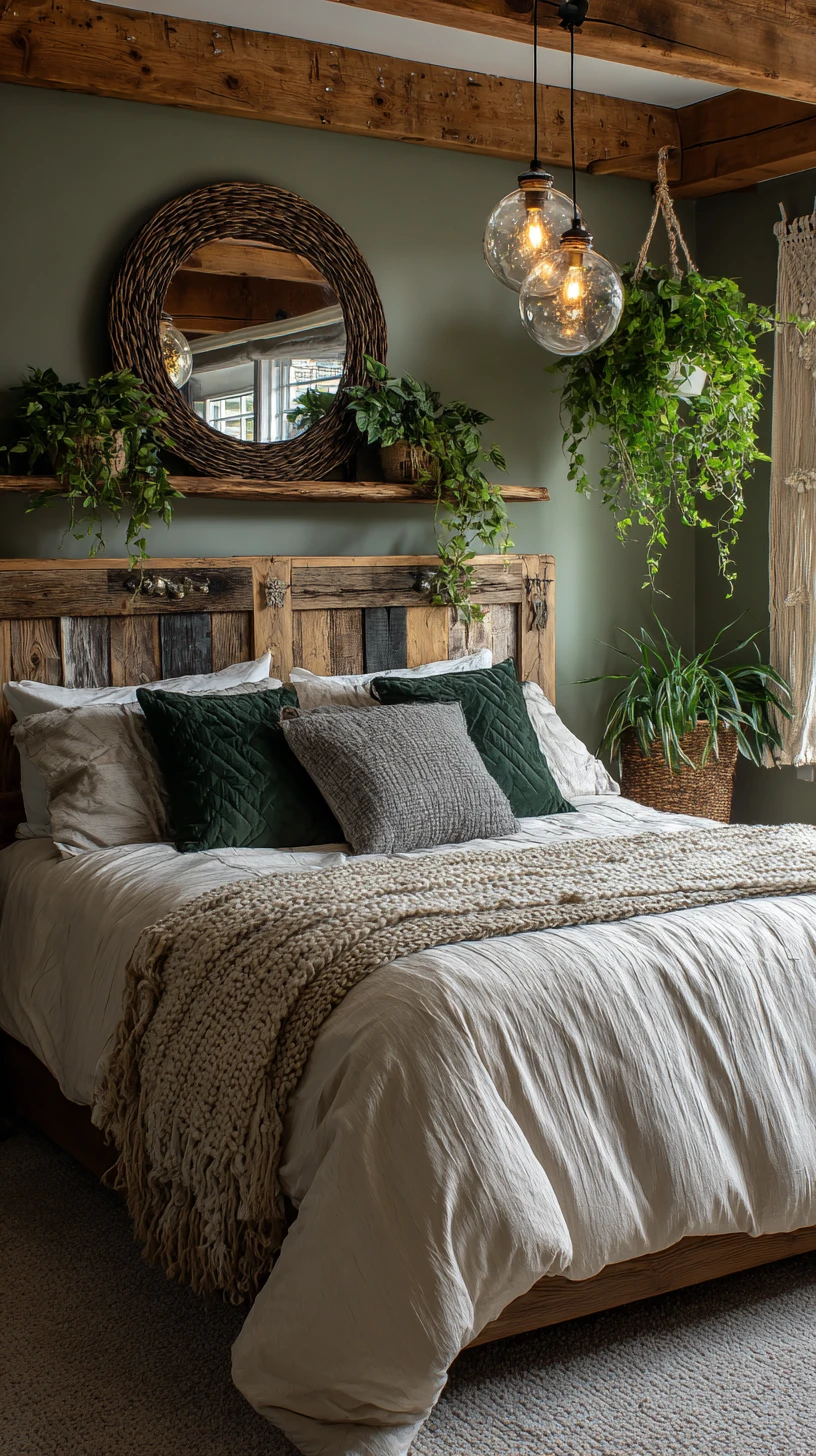 Rustic Wood & Glass Pendants