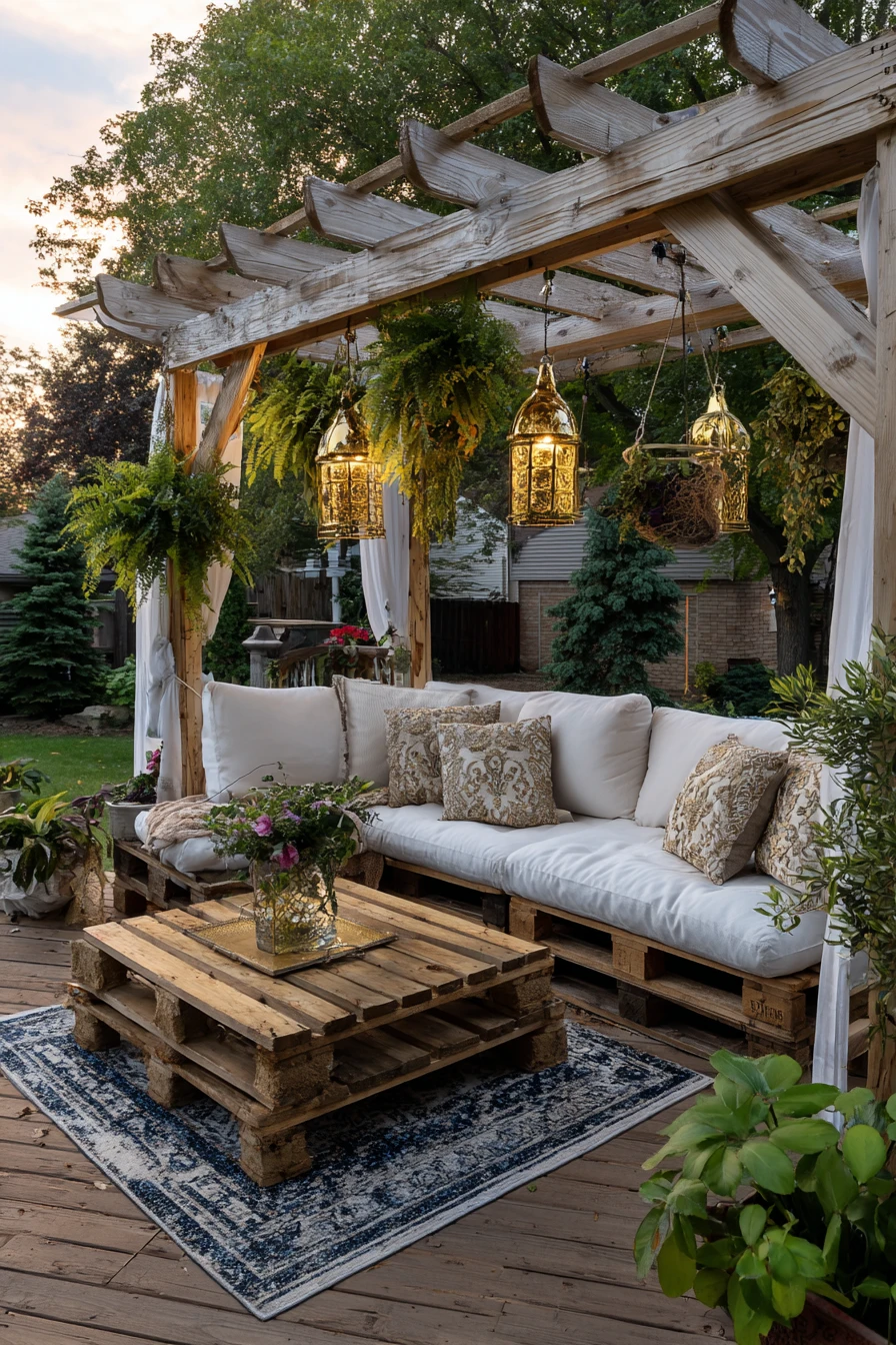 Shabby Chic Pallet Pergola