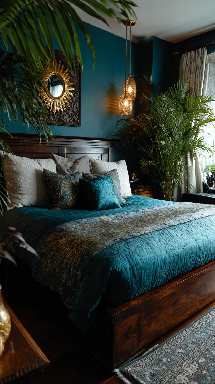Moody Teal & Gold Opulence