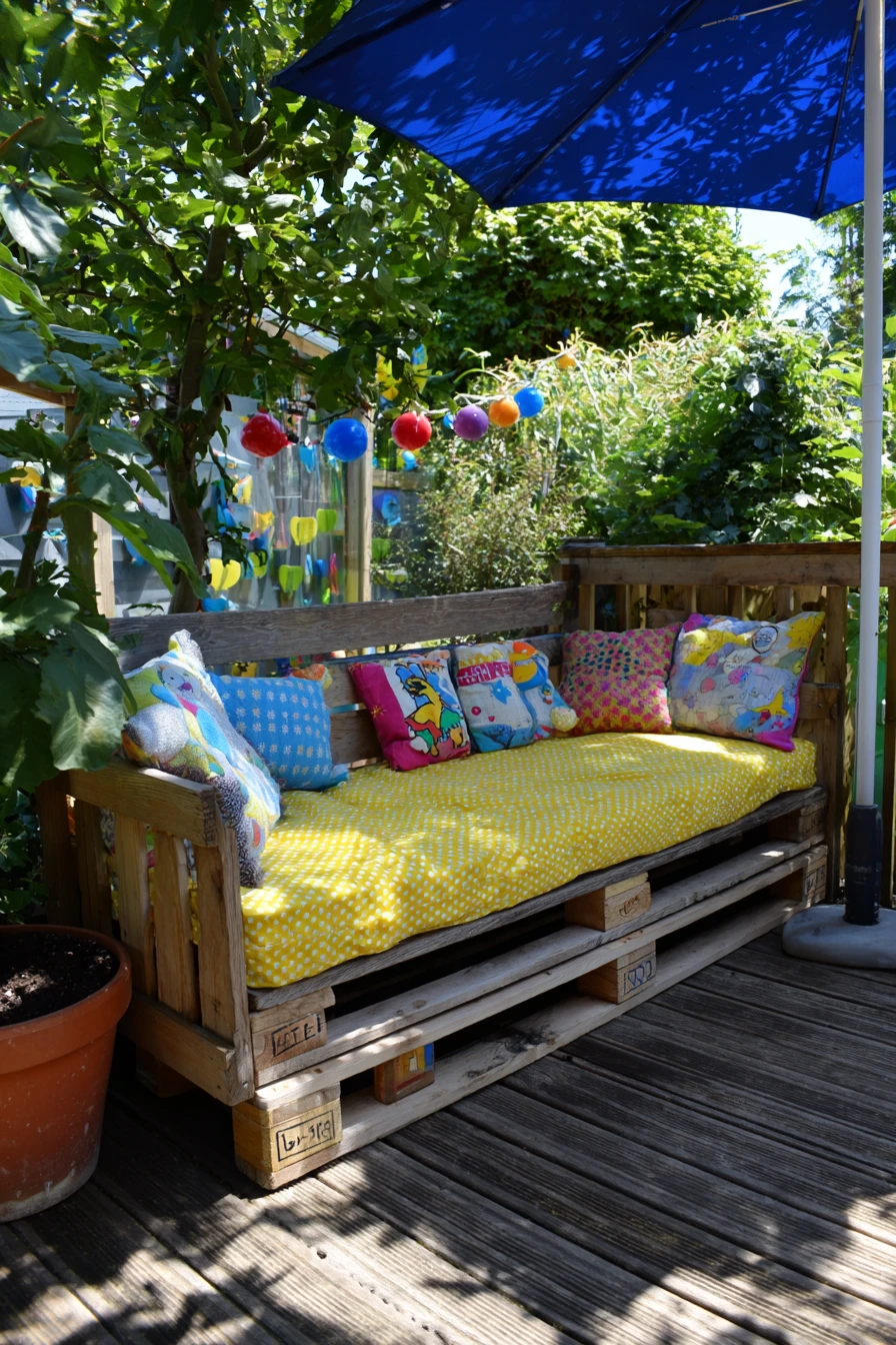 Pallet A-Frame Garden Lounges