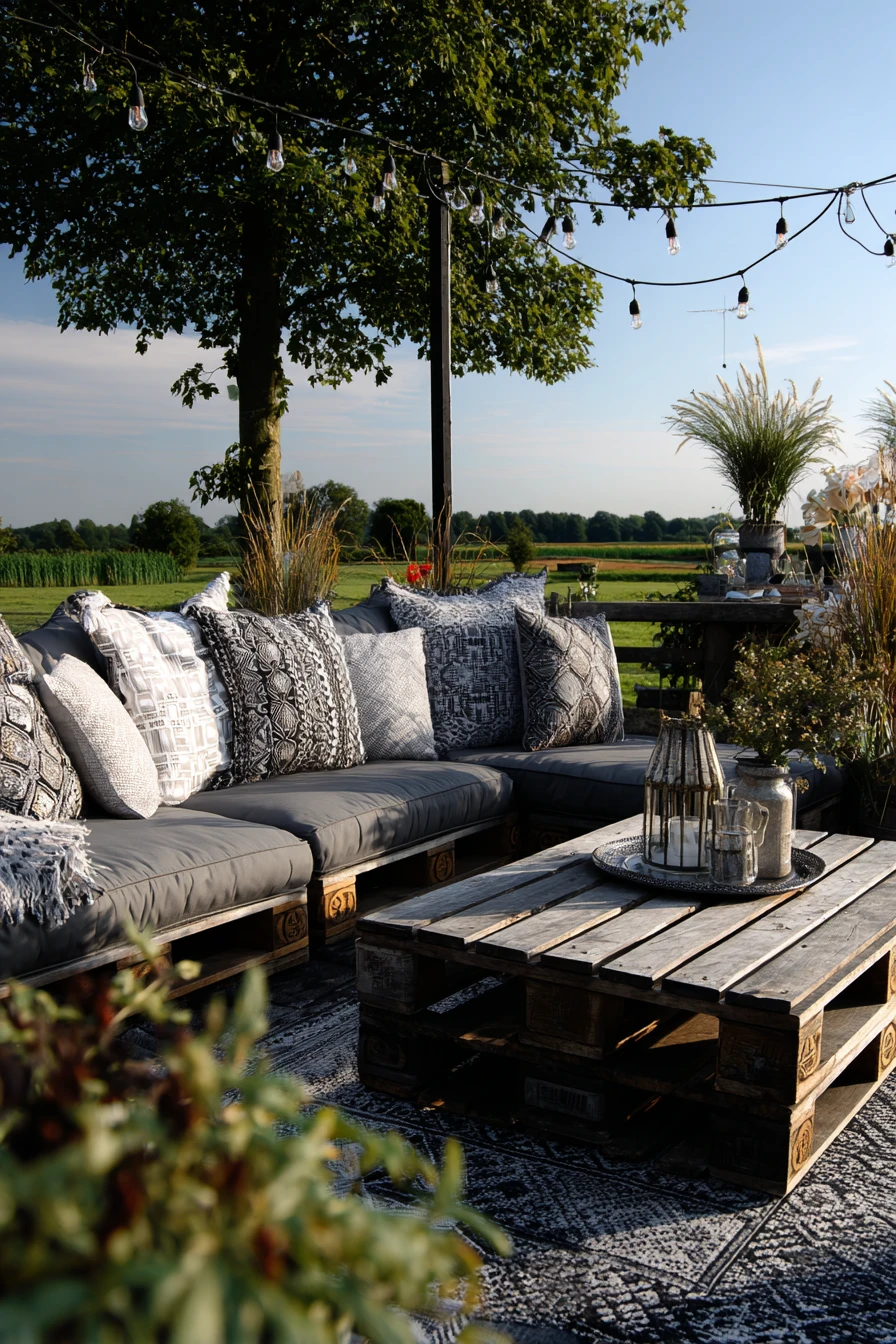 Monochrome Patio Oasis
