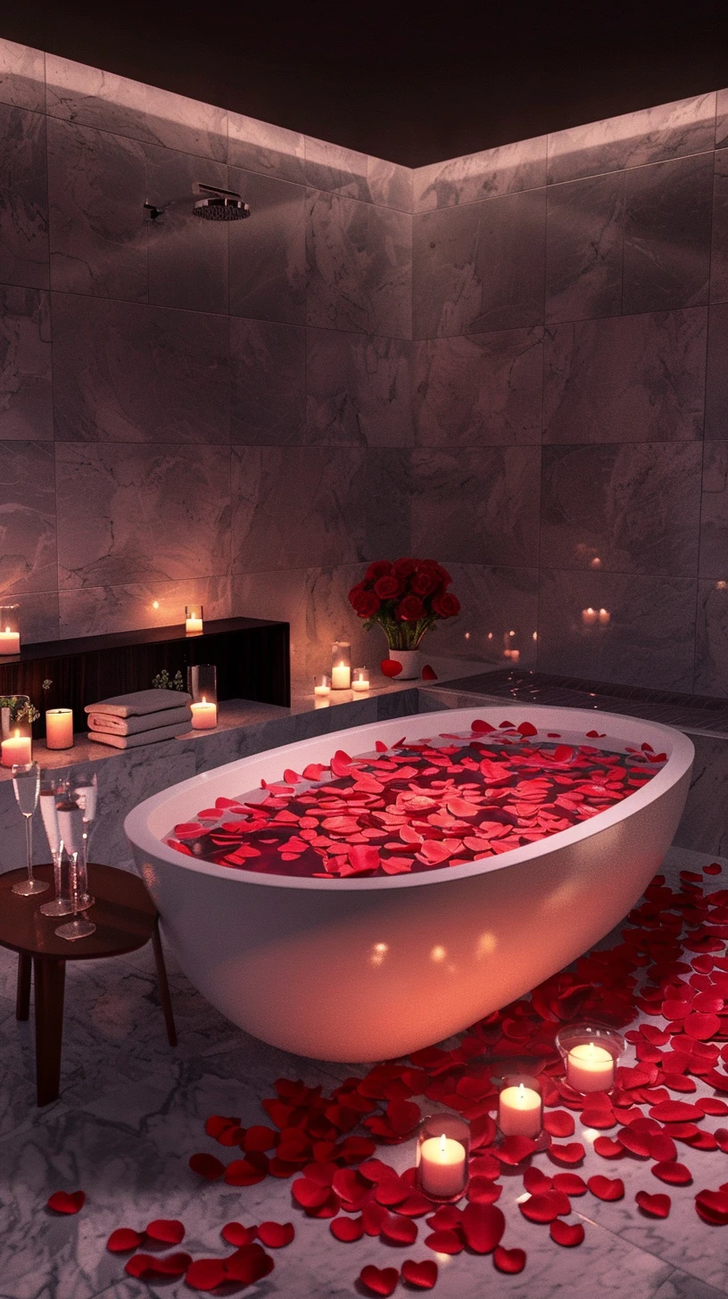 Candlelit Petal Soak