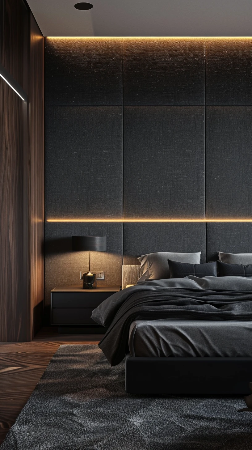 Moody and Modern Paneling