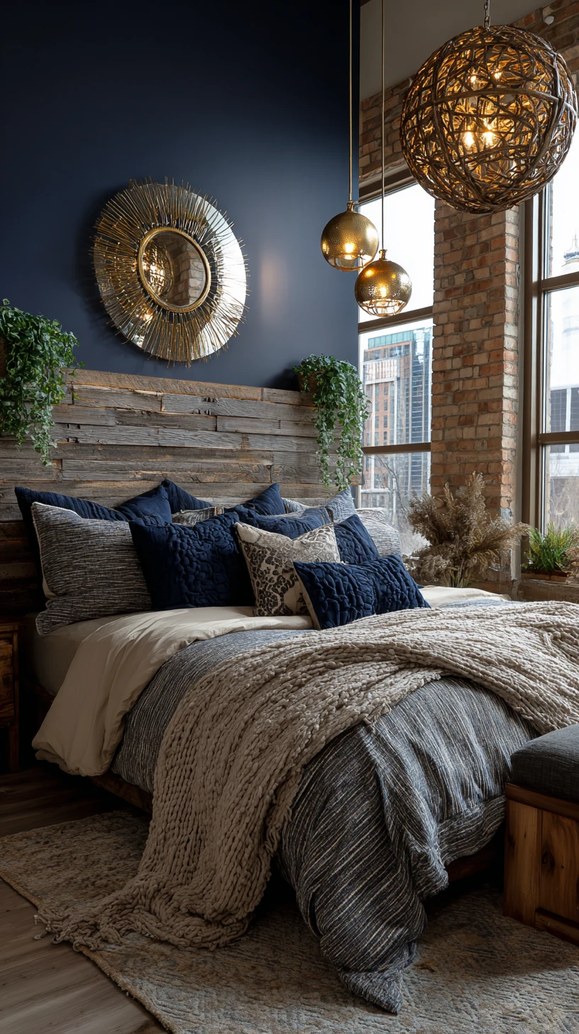 Industrial Rustic with Brick & Blue