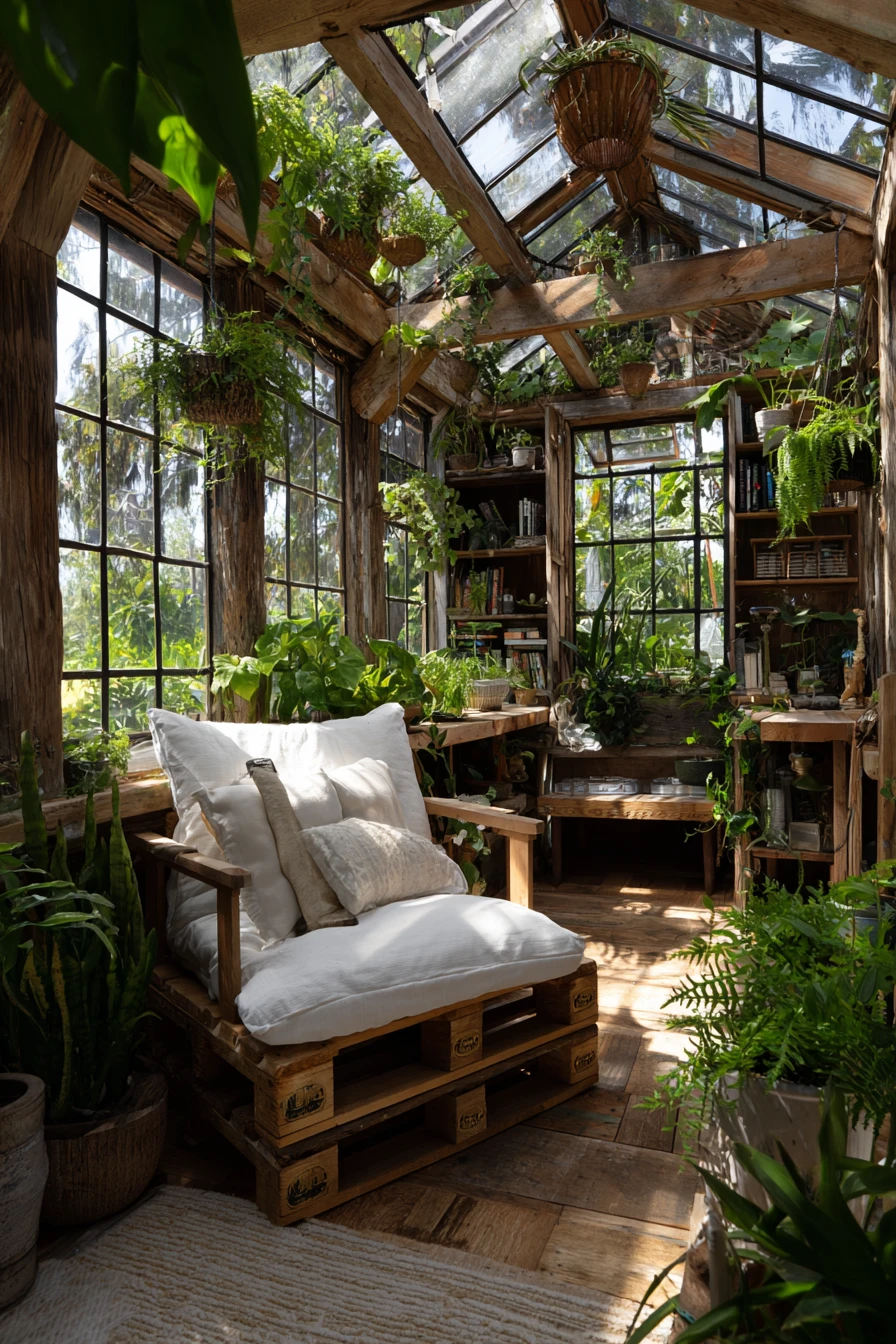 Rustic Greenhouse Armchair