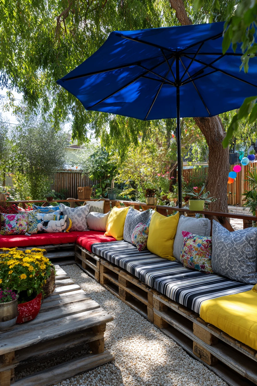 Colorful Pallet Sectional Lounge