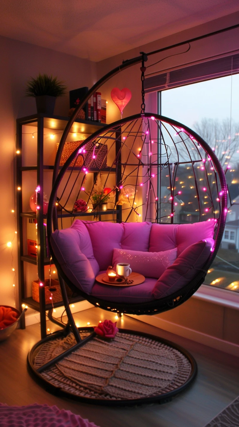 Cozy glowing corner
