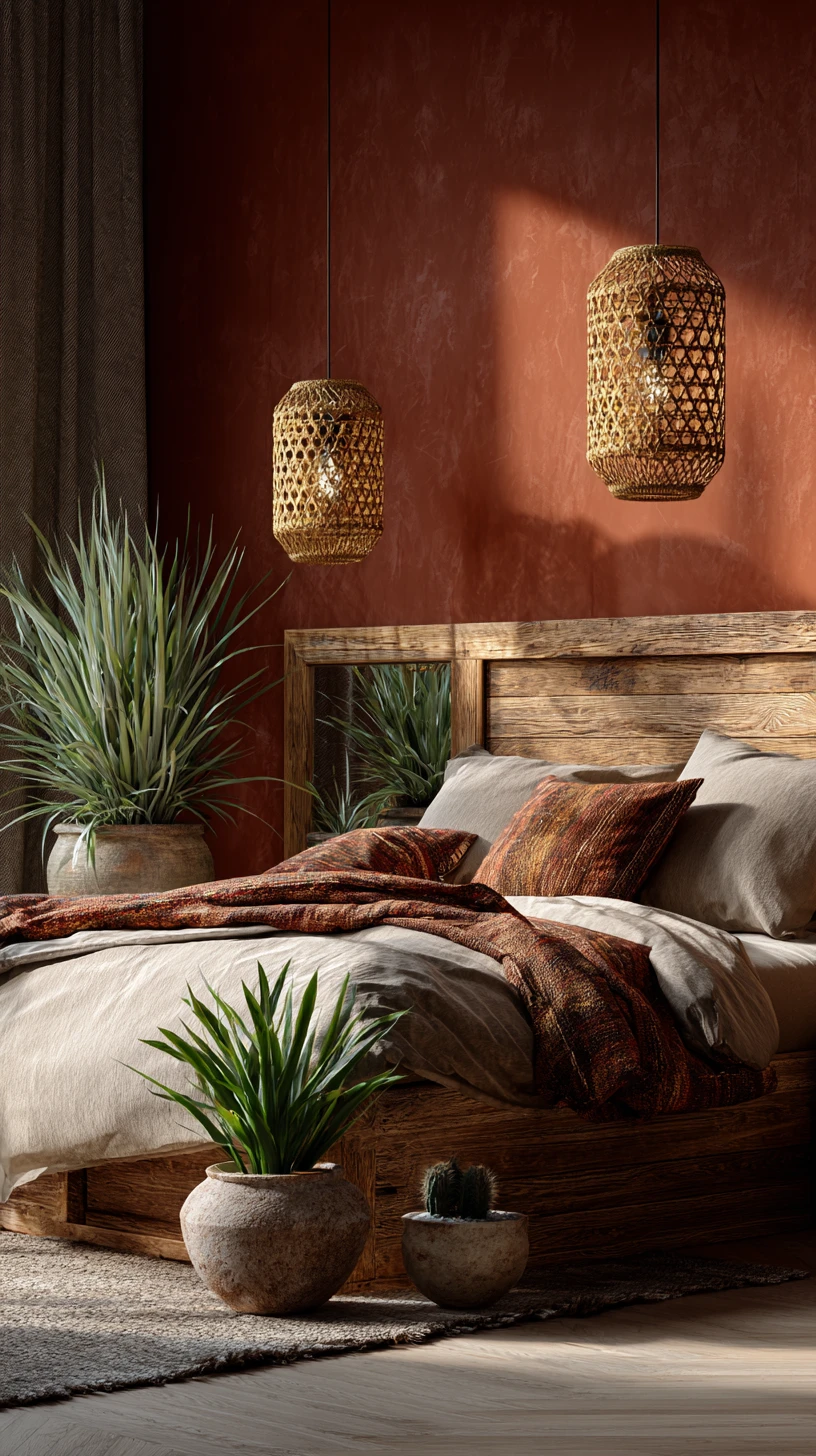 Earthy Terracotta & Reclaimed Wood
