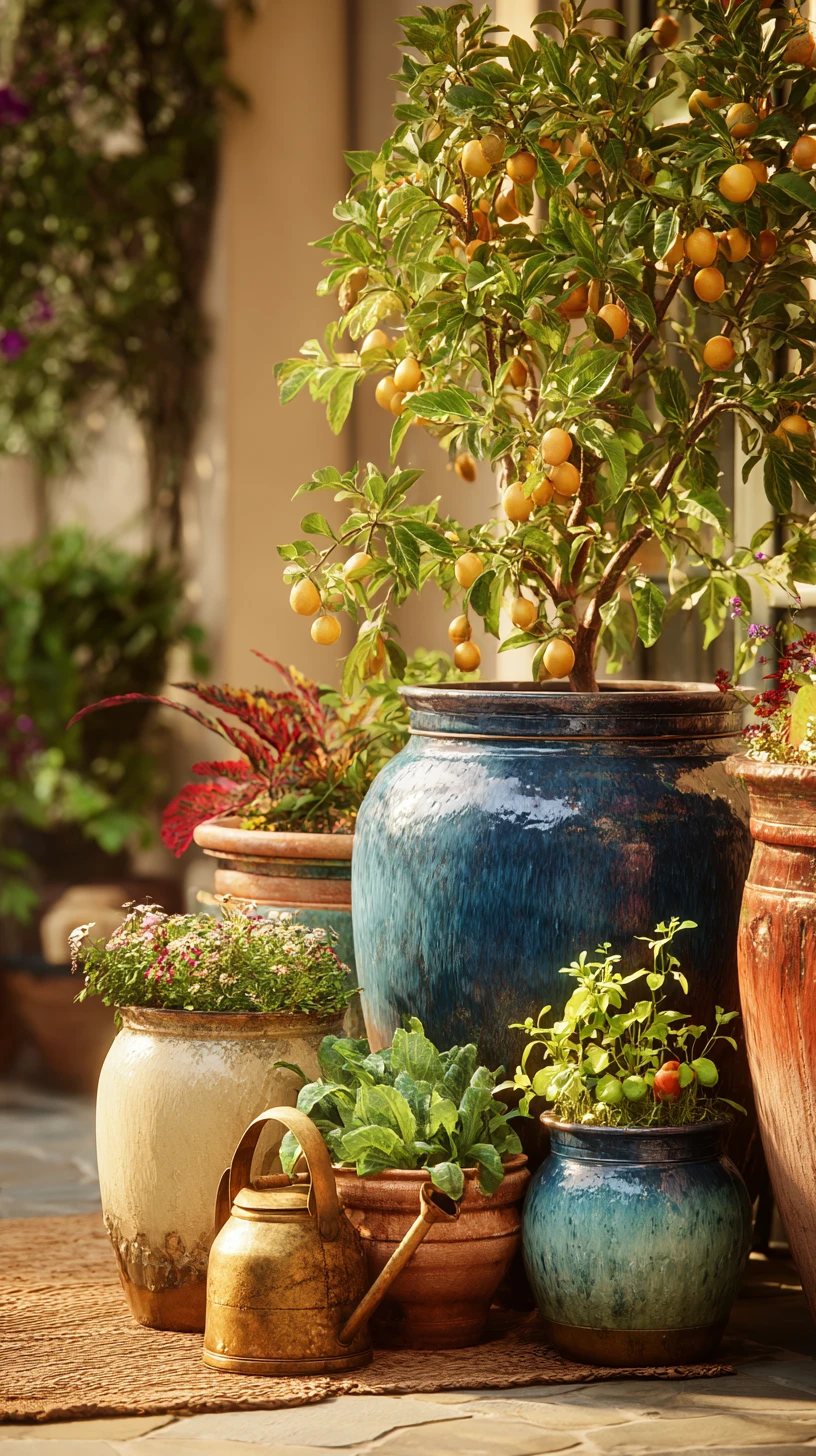 Patio Fruit Tree Statement