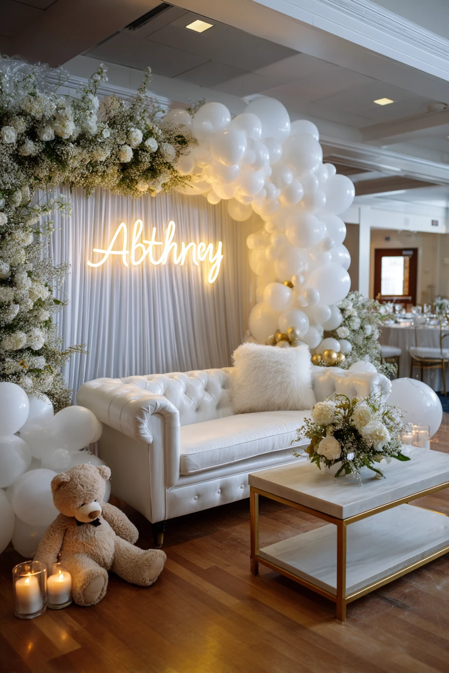 White & Gold Neon "Abthney"