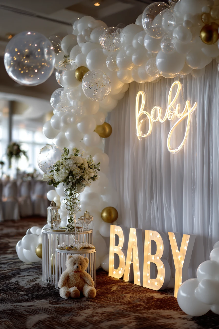 Modern White & Gold Elegance