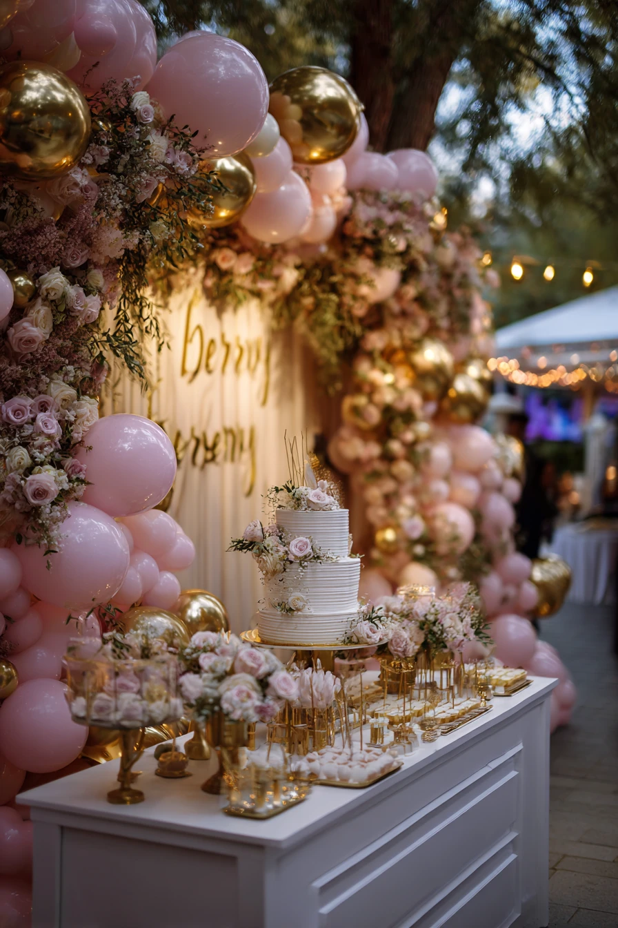 Romantic Garden Dessert Table